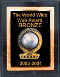 World Wide Web Awards Bronze 2003-2004